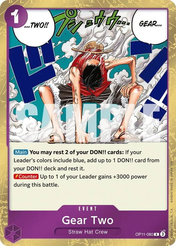 Gear Two — A Fist of Divine Speed — One Piece Card Game