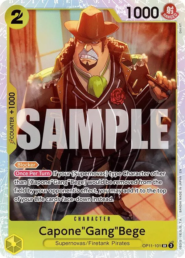 Capone"Gang"Bege (101) — A Fist of Divine Speed — One Piece Card Game
