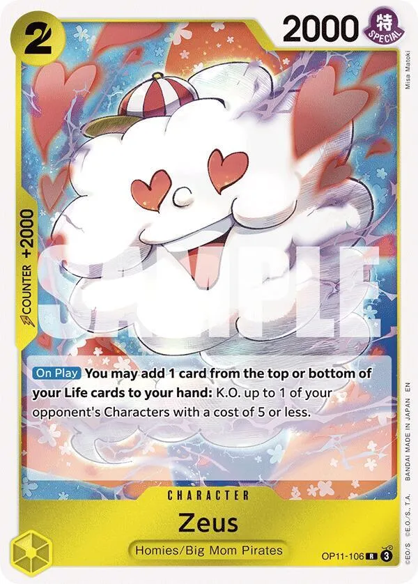 Zeus — A Fist of Divine Speed — One Piece Card Game