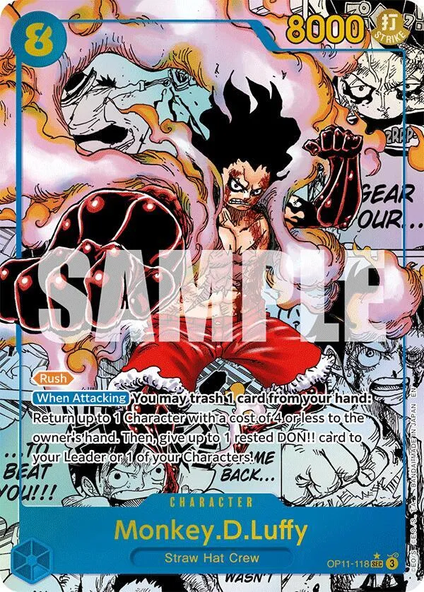 Monkey.D.Luffy (OP11-118) — A Fist of Divine Speed — One Piece Card Game
