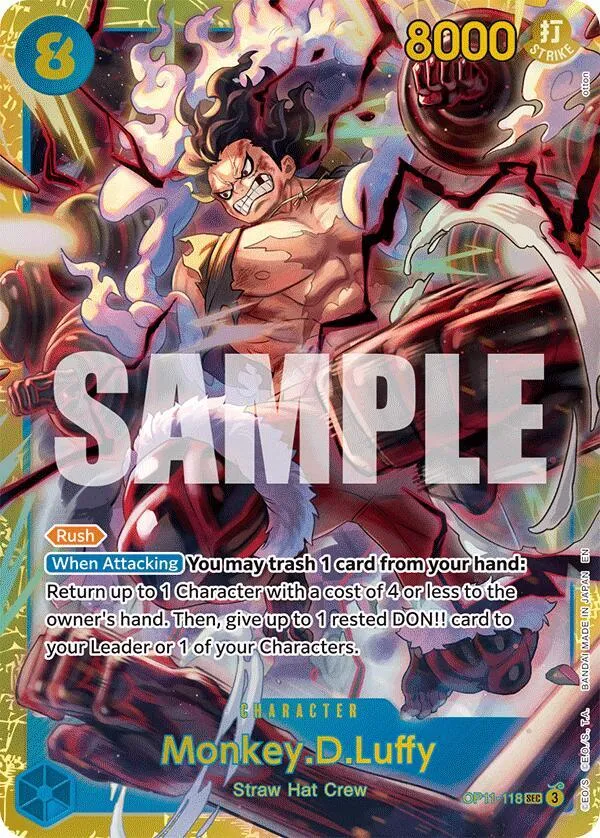 Monkey.D.Luffy (118) — A Fist of Divine Speed — One Piece Card Game