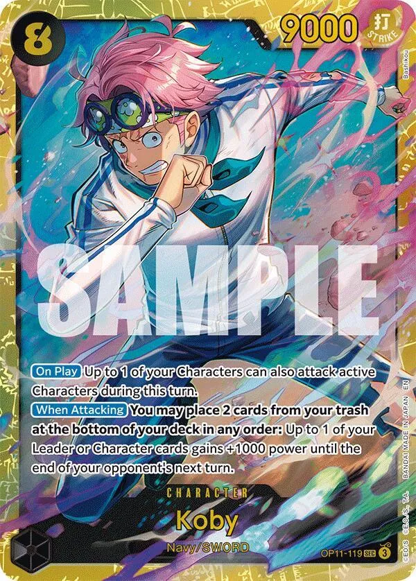 Koby (119) — A Fist of Divine Speed — One Piece Card Game