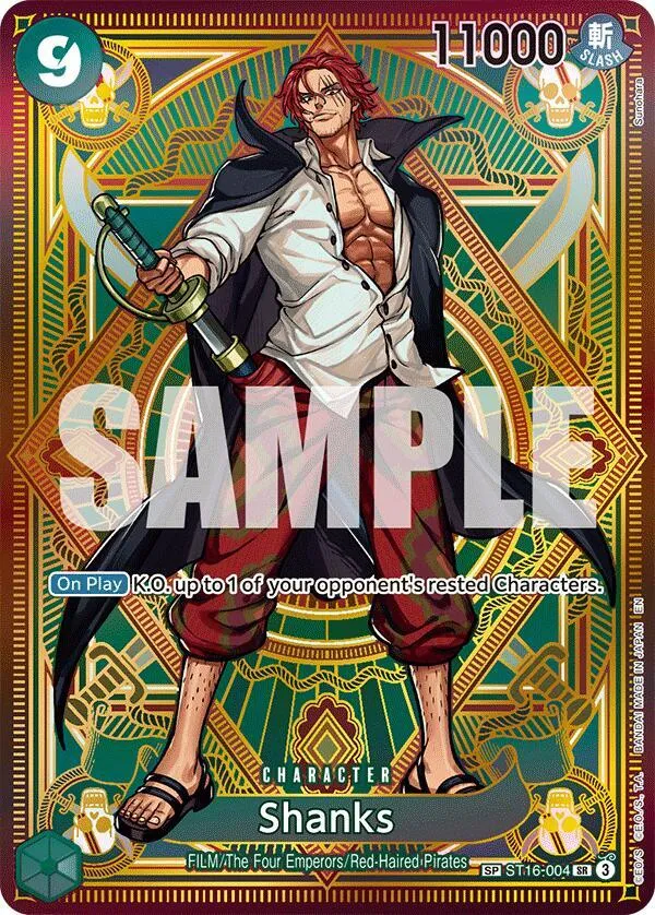 Shanks (SP) — A Fist of Divine Speed — One Piece Card Game