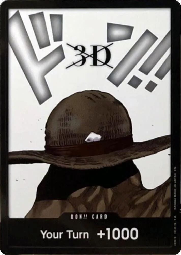DON!! Card (3D) (Double Pack Set Vol. 8) — Legacy of the Master — One Piece Card Game