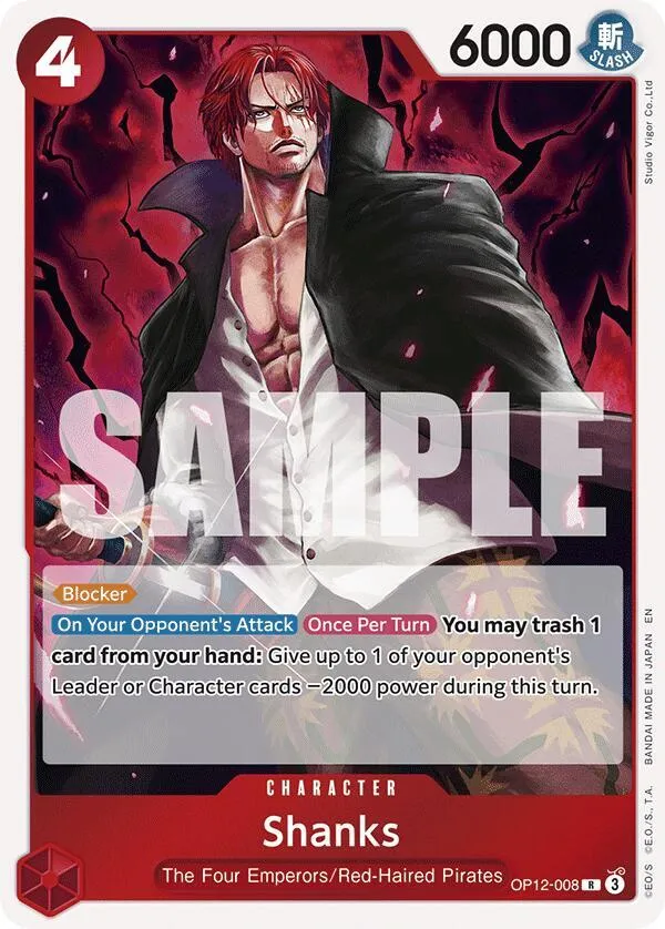 Shanks (008) — Legacy of the Master — One Piece Card Game