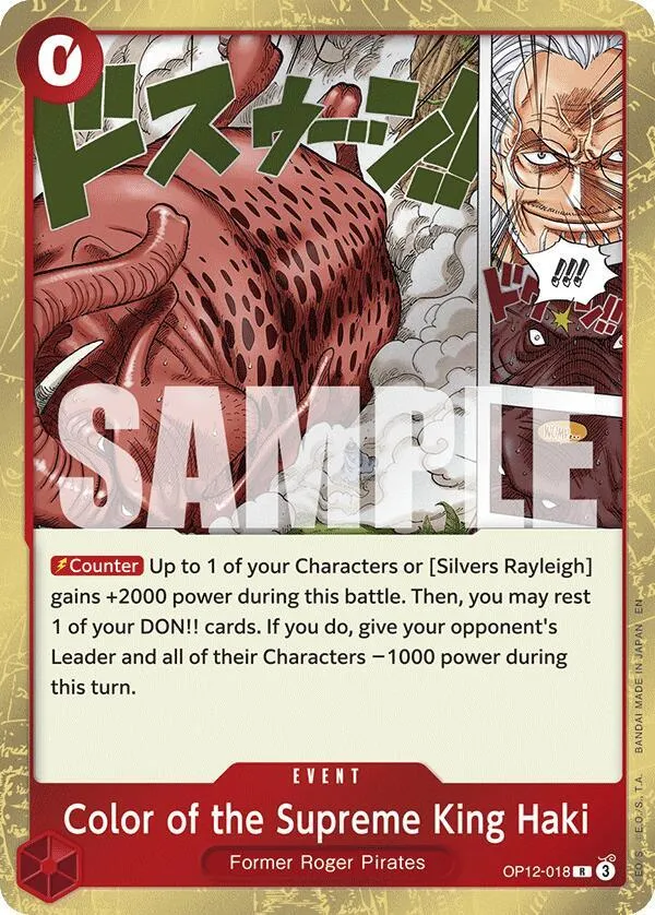 Color of the Supreme King Haki — Legacy of the Master — One Piece Card Game