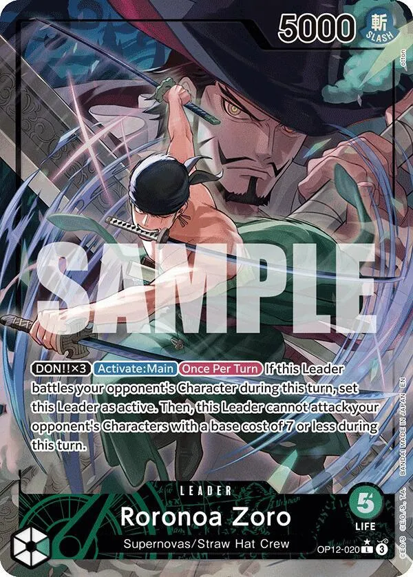 Roronoa Zoro (020) (Alternate Art) — Legacy of the Master — One Piece Card Game