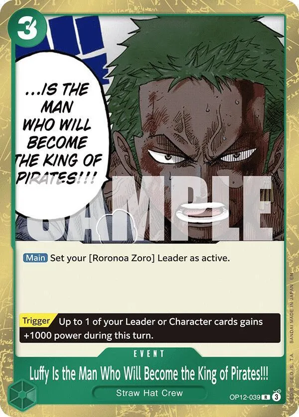 Luffy Is the Man Who Will Become the King of Pirates!!! — Legacy of the Master — One Piece Card Game
