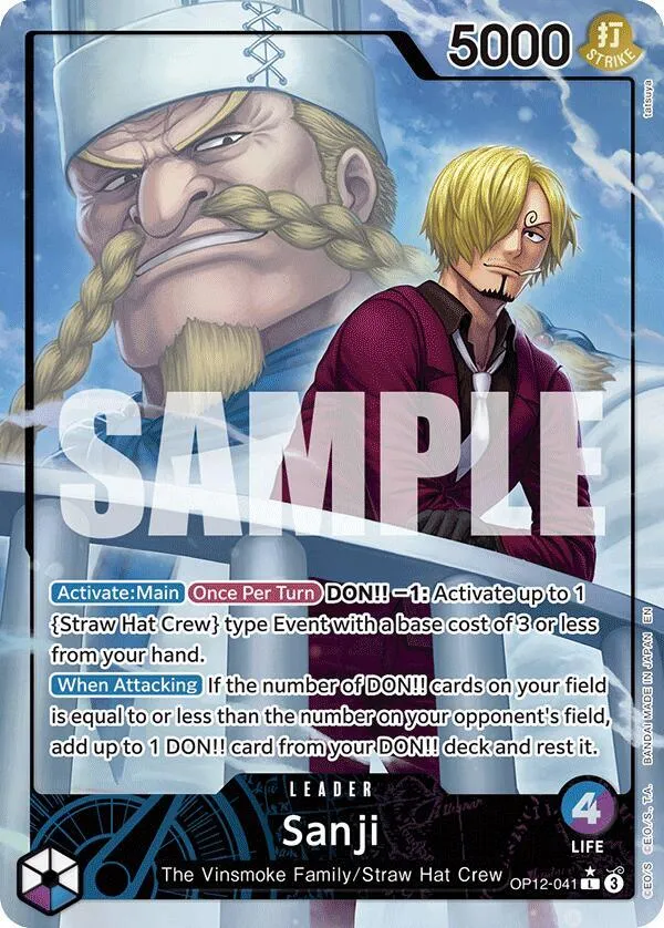 Sanji (041) (Alternate Art) — Legacy of the Master — One Piece Card Game