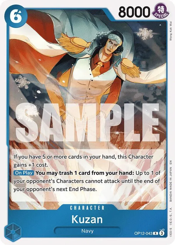 Kuzan (OP12-043) — Legacy of the Master — One Piece Card Game