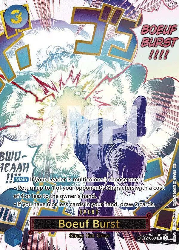 Boeuf Burst (Alternate Art) — Legacy of the Master — One Piece Card Game