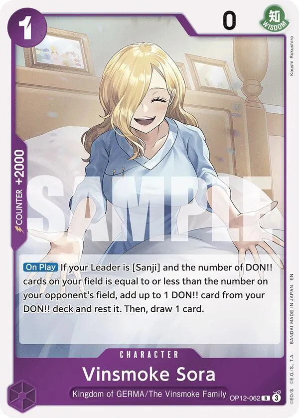 Vinsmoke Sora — Legacy of the Master — One Piece Card Game