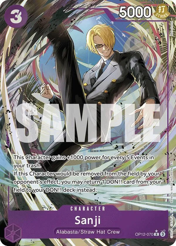 Sanji (070) (Alternate Art) — Legacy of the Master — One Piece Card Game
