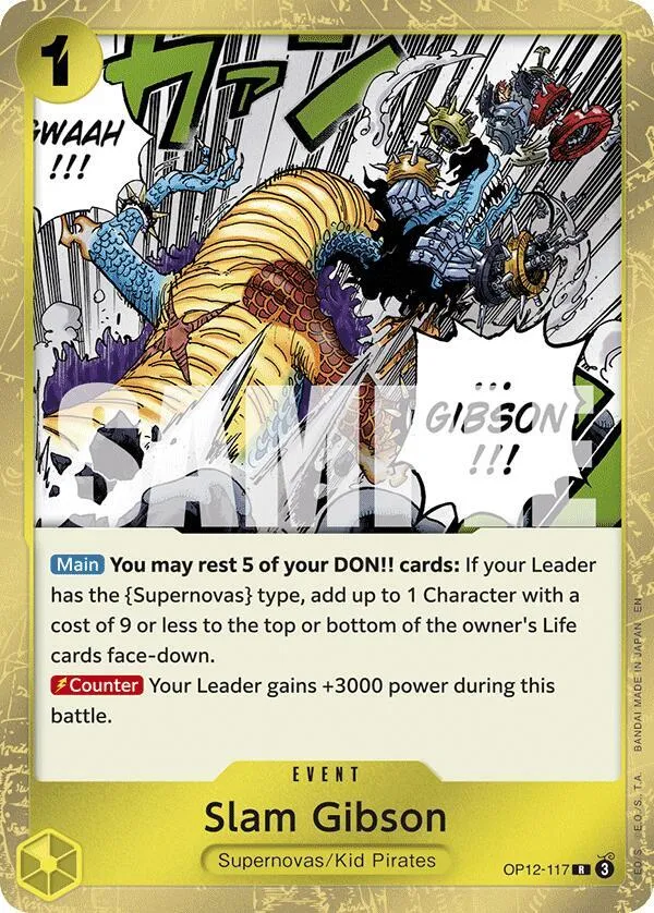 Slam Gibson — Legacy of the Master — One Piece Card Game