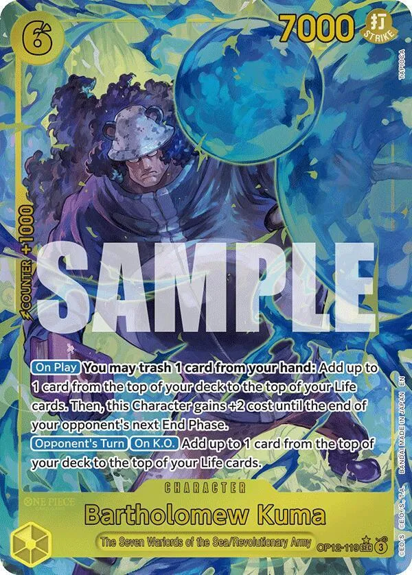 Bartholomew Kuma (Alternate Art) — Legacy of the Master — One Piece Card Game