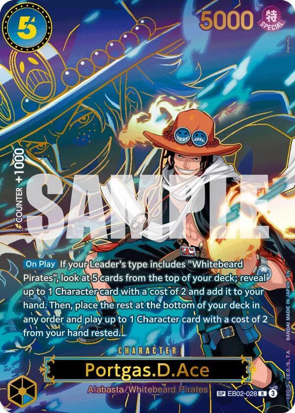 Portgas.D.Ace - EB02-028 (SP) — Carrying On His Will — One Piece Card Game