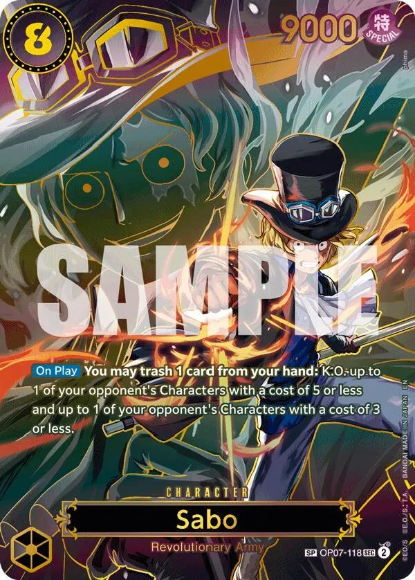 Sabo - OP07-118 (SP) — Carrying On His Will — One Piece Card Game