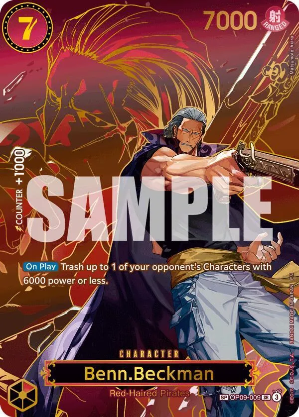 Benn.Beckman (SP) — Carrying On His Will — One Piece Card Game