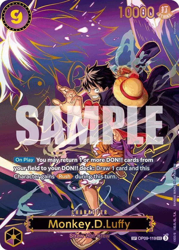 Monkey.D.Luffy - OP09-119 (SP) — Carrying On His Will — One Piece Card Game