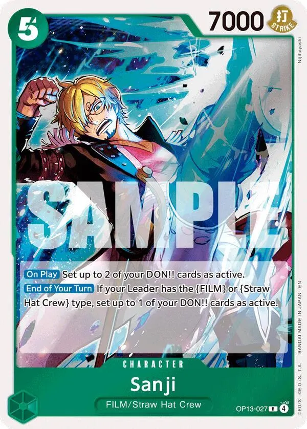 Sanji — Carrying On His Will — One Piece Card Game