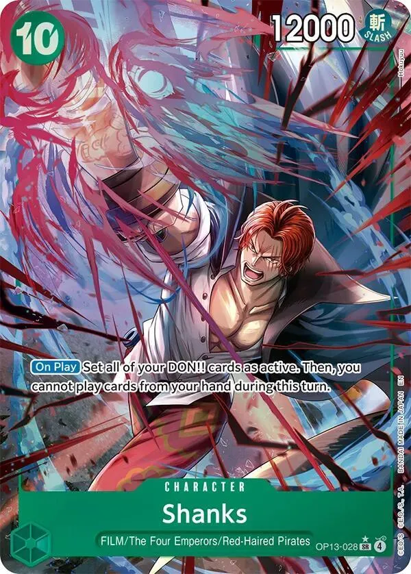 Shanks (028) (Alternate Art) — Carrying On His Will — One Piece Card Game