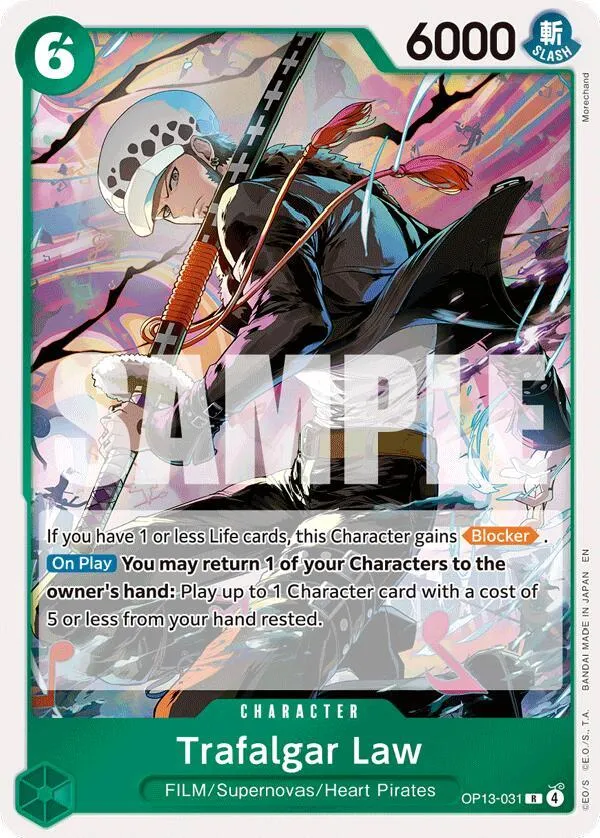 Trafalgar Law — Carrying On His Will — One Piece Card Game