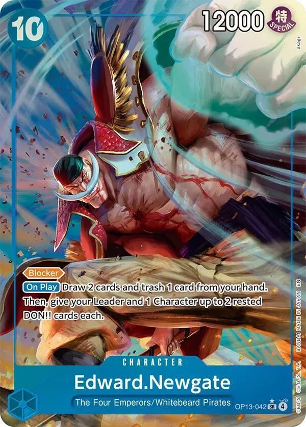 Edward.Newgate (Alternate Art) — Carrying On His Will — One Piece Card Game