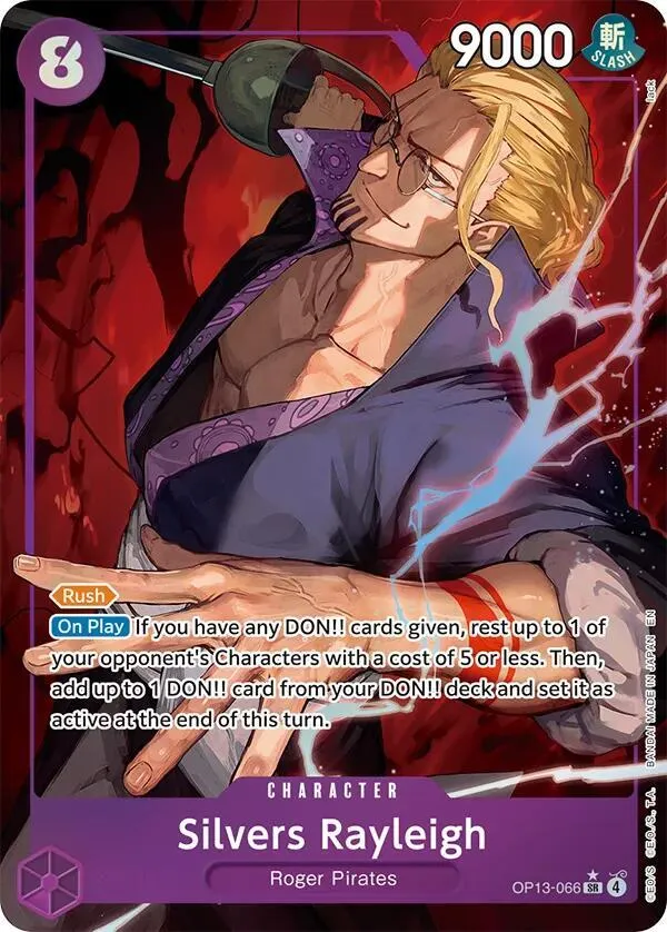 Silvers Rayleigh (Alternate Art) — Carrying On His Will — One Piece Card Game