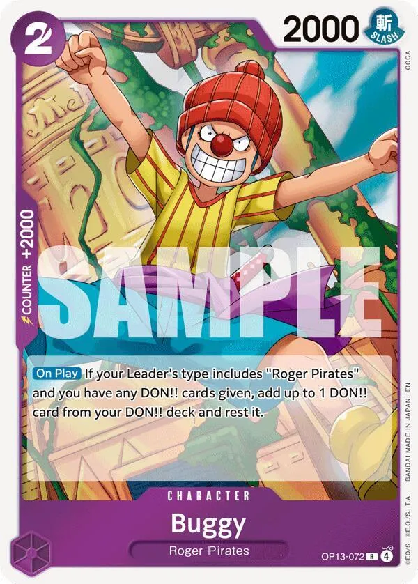 Buggy — Carrying On His Will — One Piece Card Game
