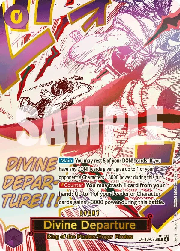 Divine Departure (Alternate Art) — Carrying On His Will — One Piece Card Game