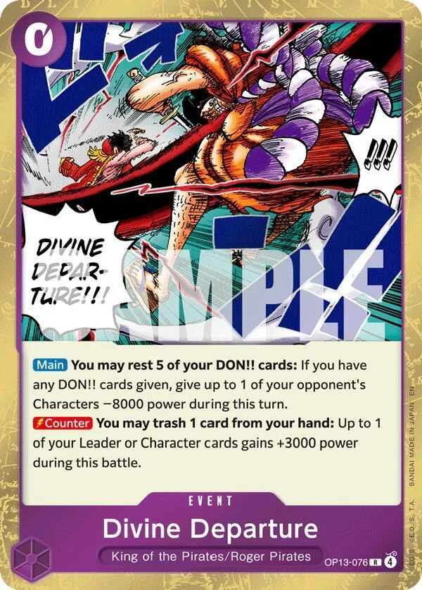 Divine Departure — Carrying On His Will — One Piece Card Game
