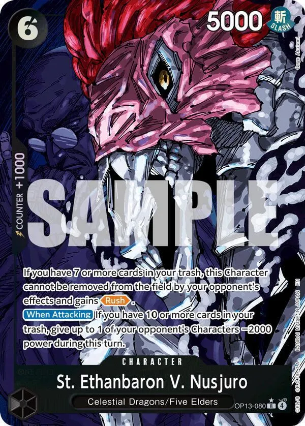 St. Ethanbaron V. Nusjuro (Alternate Art) — Carrying On His Will — One Piece Card Game