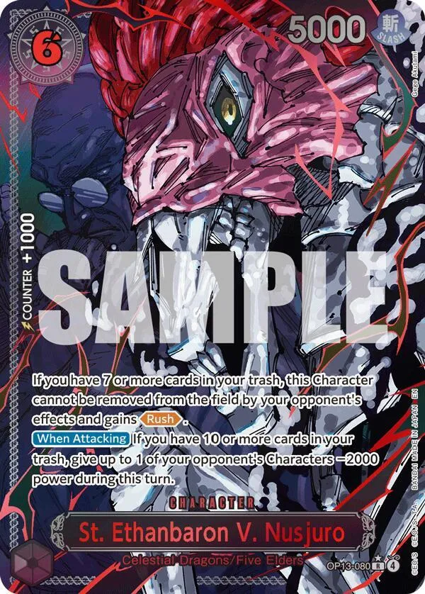 St. Ethanbaron V. Nusjuro (Parallel) — Carrying On His Will — One Piece Card Game
