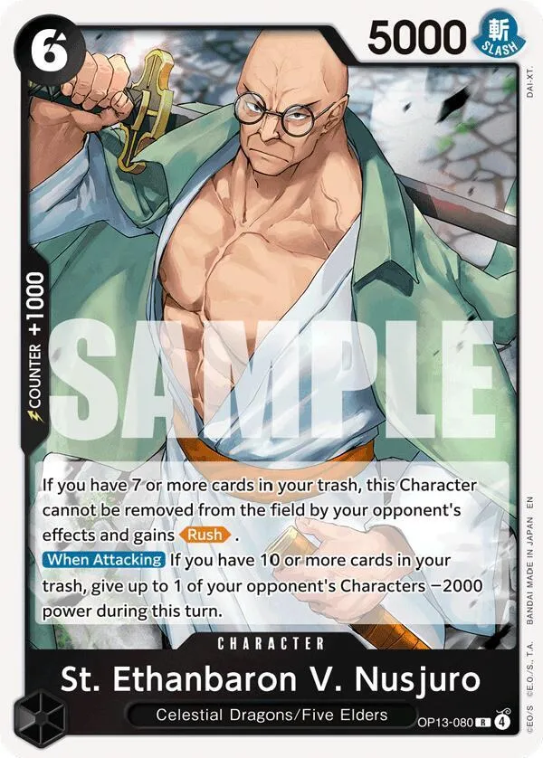 St. Ethanbaron V. Nusjuro — Carrying On His Will — One Piece Card Game
