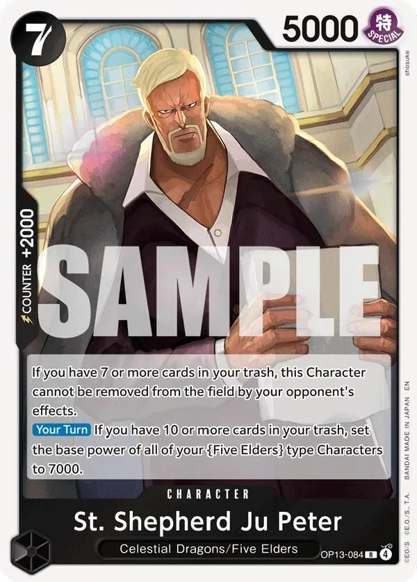 St. Shepherd Ju Peter — Carrying On His Will — One Piece Card Game
