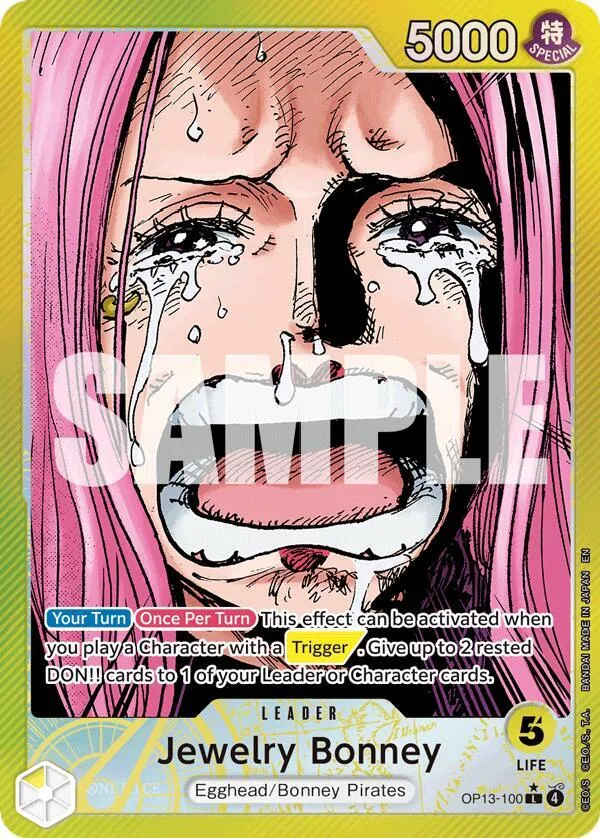 Jewelry Bonney (100) (Alternate Art) — Carrying On His Will — One Piece Card Game