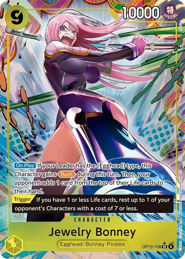 Jewelry Bonney (108) (Alternate Art) — Carrying On His Will — One Piece Card Game