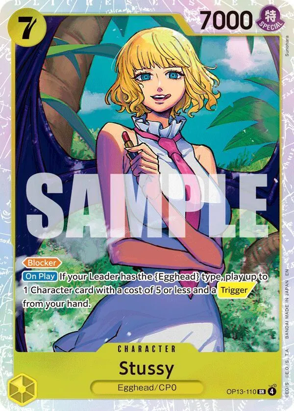 Stussy — Carrying On His Will — One Piece Card Game