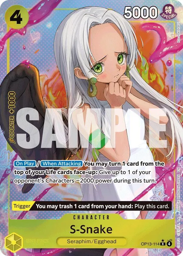 S-Snake (Alternate Art) — Carrying On His Will — One Piece Card Game