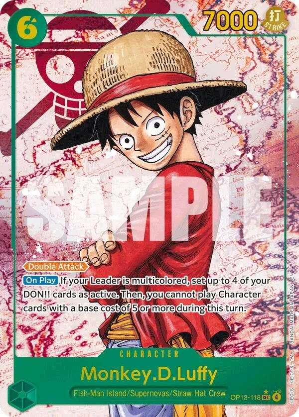 Monkey.D.Luffy (118) (Parallel) — Carrying On His Will — One Piece Card Game