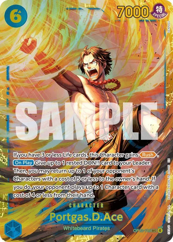 Portgas.D.Ace (119) — Carrying On His Will — One Piece Card Game