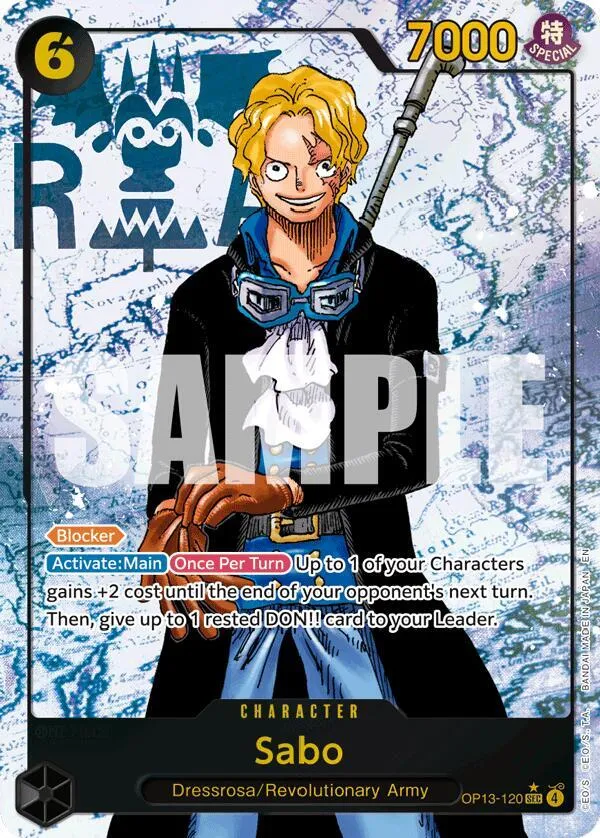 Sabo (120) (Parallel) — Carrying On His Will — One Piece Card Game