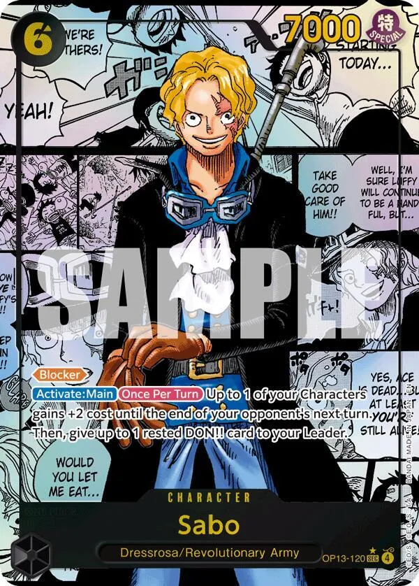 Sabo (120) (Super Alternate Art) — Carrying On His Will — One Piece Card Game