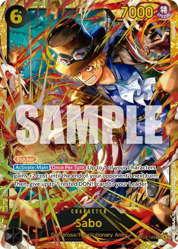Sabo (120) — Carrying On His Will — One Piece Card Game