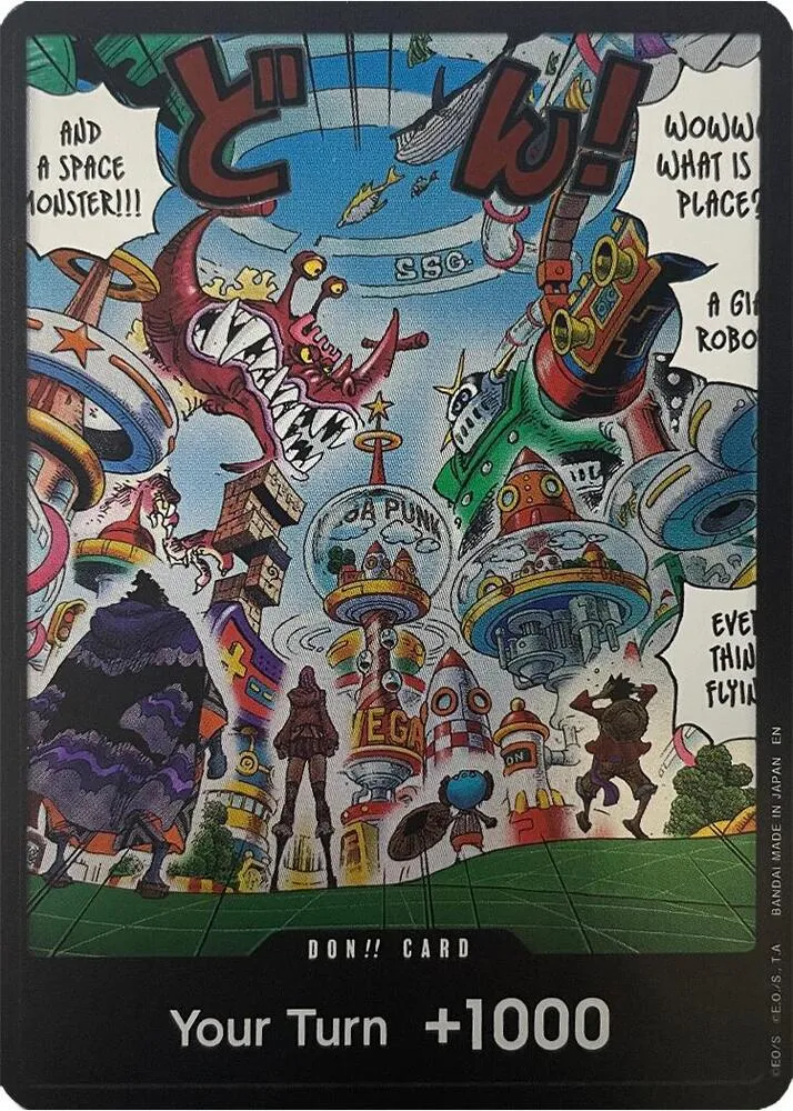 DON!! Card (Egghead) — The Azure Sea's Seven — One Piece Card Game