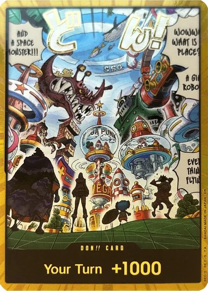 DON!! Card (Egghead) (Gold) — The Azure Sea's Seven — One Piece Card Game