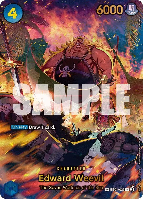 Edward Weevil - EB01-023 (SP) — The Azure Sea's Seven — One Piece Card Game