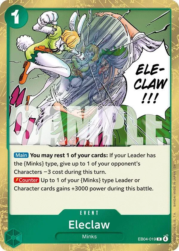 Eleclaw — The Azure Sea's Seven — One Piece Card Game