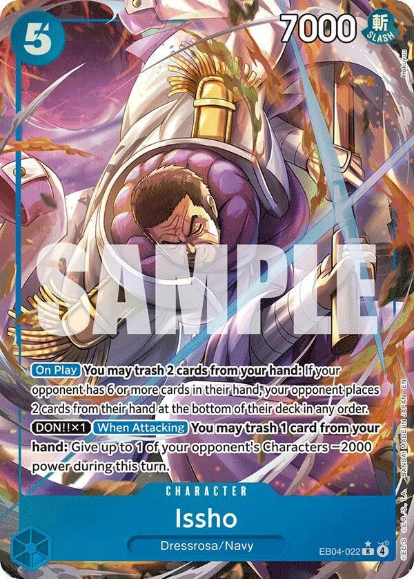 Issho (EB04-022) — The Azure Sea's Seven — One Piece Card Game