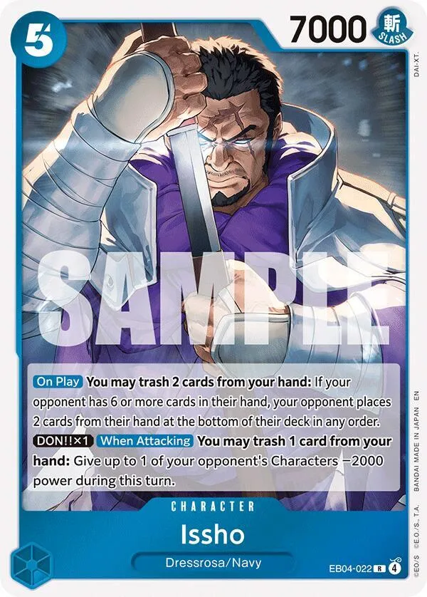 Issho - EB04-022 — The Azure Sea's Seven — One Piece Card Game